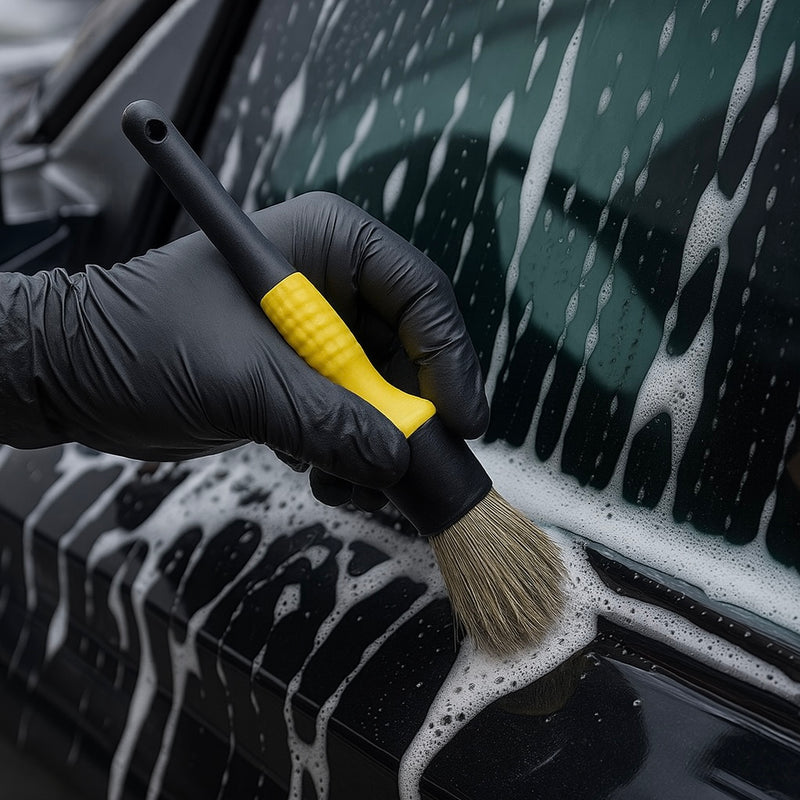 Yellow/Black Rubber Grip Brush